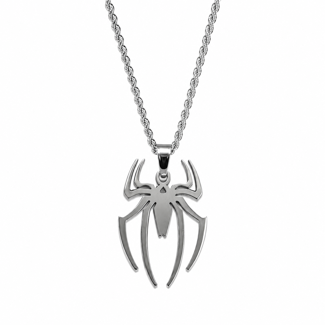 Spider Stainless Steel Pendant Necklace for Men