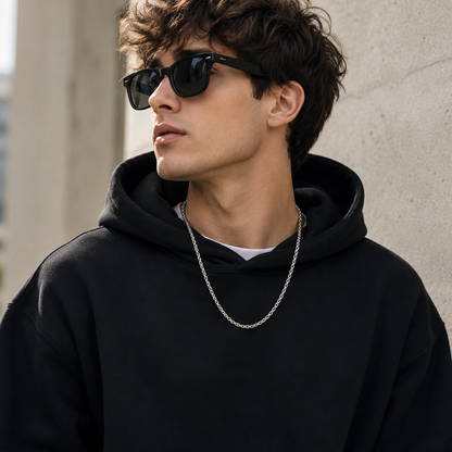 Men's Stainless Steel Rope Chain Necklace