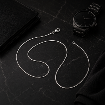 Men's 2mm Stainless Steel Snake Chain Necklace