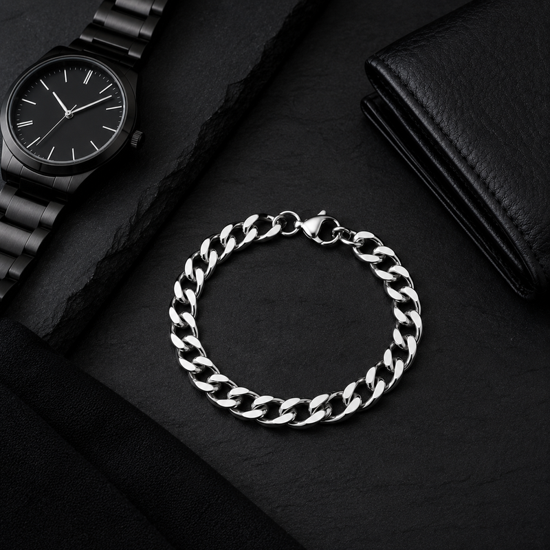 Classic Link Stainless Steel Bracelet for Men