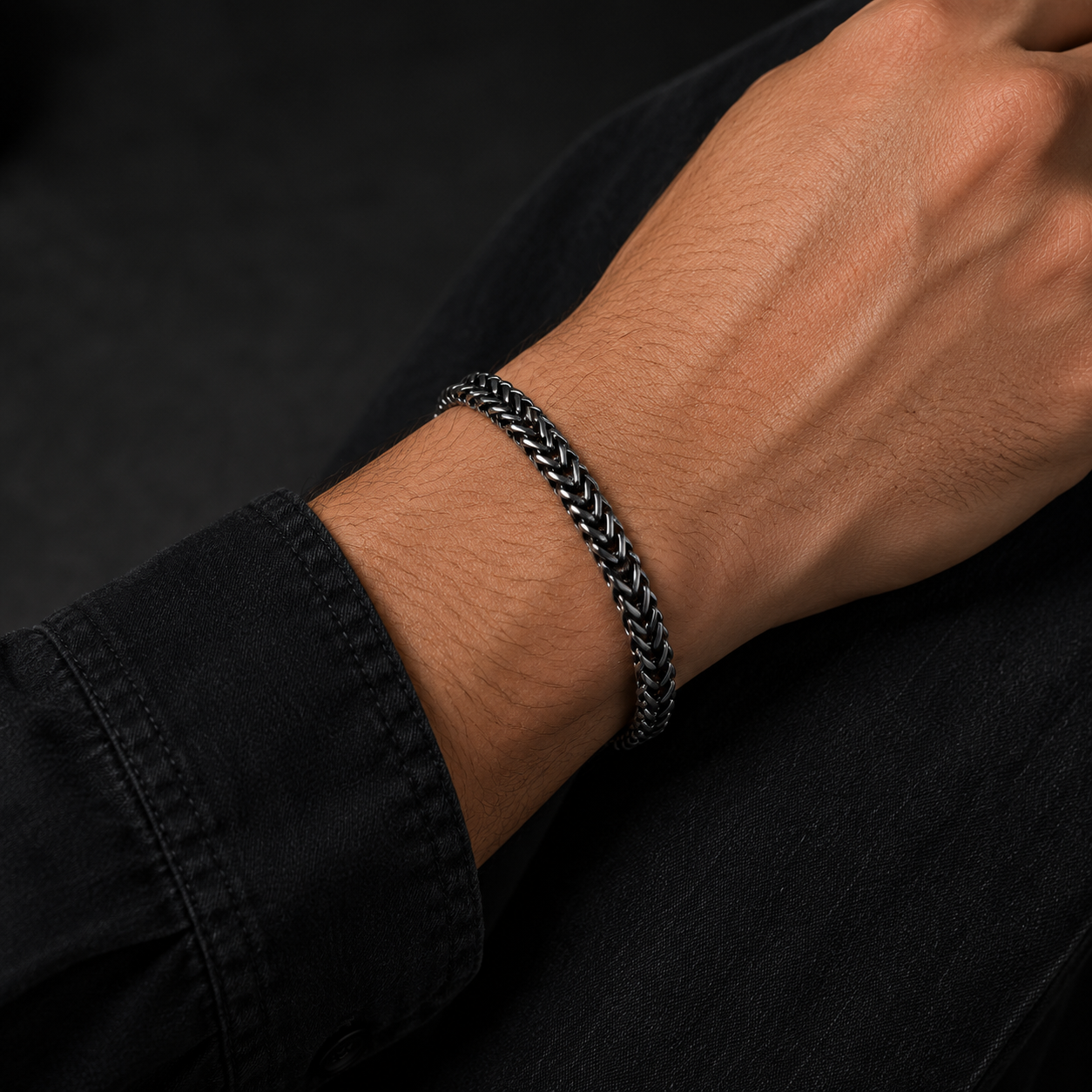 Phantom Weave Stainless Steel Bracelet for Men