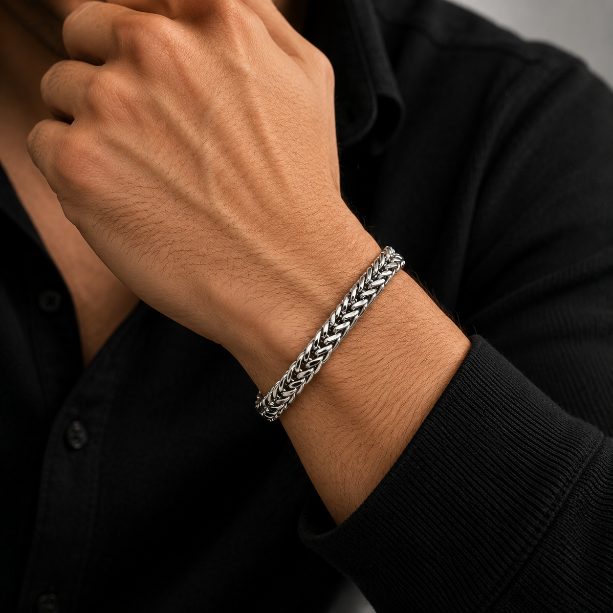 Titan Weave Stainless Steel Bracelet for Men