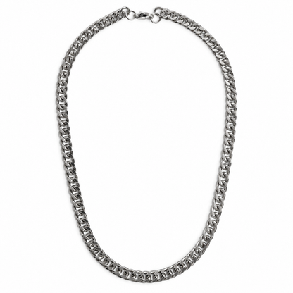 Zyvor Men's Stainless Steel Curb Chain Necklace | Stylish Neck Chain for Men & Boys